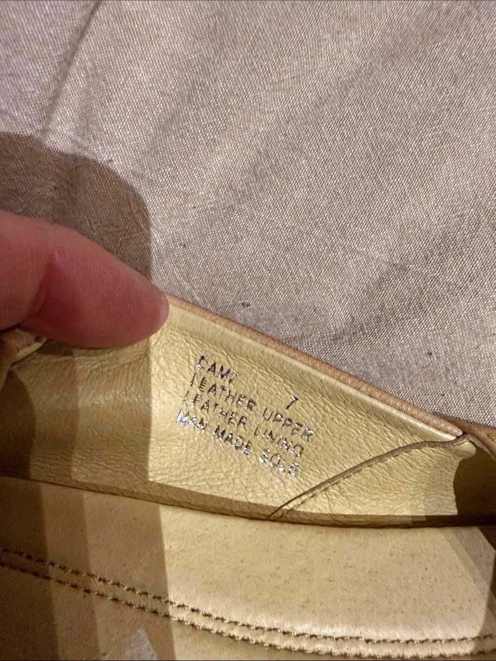 Chocolat Blu Tan Pleated Leather Ballet Flats